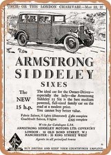 METAL SIGN - 1929 Armstrong Siddeley 15 Six Fabric Saloon Vintage Ad