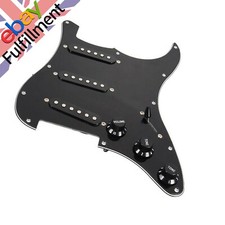 Black Electric Guitar Loaded Pickguard Pickups Replacement for FENDER STRAT