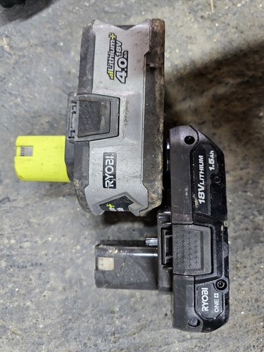 Ryobi 18v one batteries 2 - 18v, one+