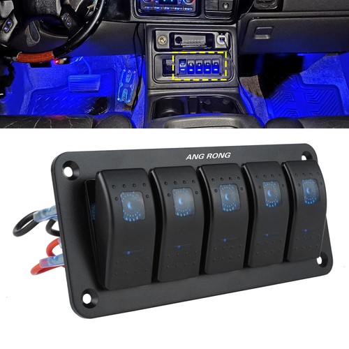 Gang switch panel rocker - 5,