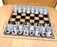 32-Piece Glass Chess Set With