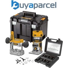 Dewalt DCW604NT 18v XR Brushless Cordless 1/4" Router + Plunge Base + Trend Set