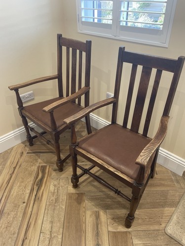 Pair antique wooden carver - pair,