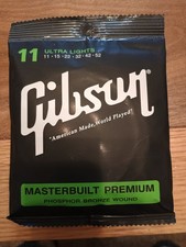 Gibson Phosphor Bronze Acoustic Guitar Strings 11-52 