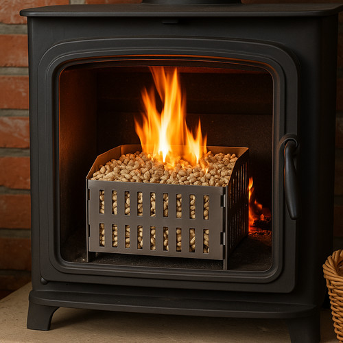 Pellet burner basket - pellet,