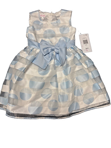 Bonnie jean blue white polka - &,