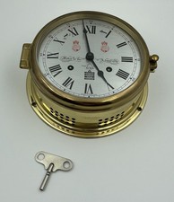 SEWILLS Maker to the Admiralty NAVY MARINE BRASS SHIP CLOCK Liverpool England