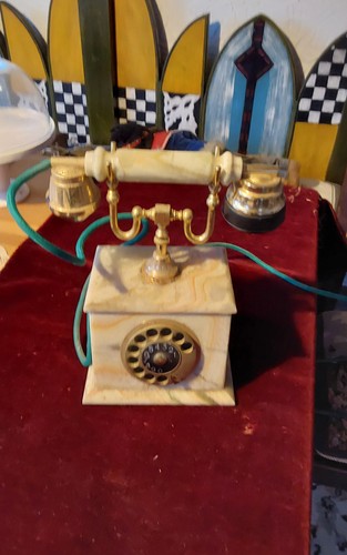 Telephone onyx marble - marble, vintage