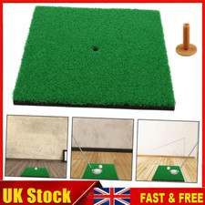 Golf Hitting Mat Portable Driving Range Practice Training Aid 30x30cm