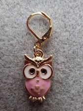 Pretty Pink Owl  Stitchmarker