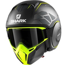 SHARK STREET DRAK HUROK MATT YELLOW MOTORCYCLE MOTORBIKE BIKE URBAN HELMET