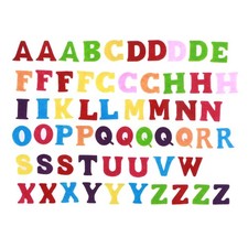 50 Pcs Felt ABC Letters Nonwoven Fabric Alphabet for Craft Kids Toys