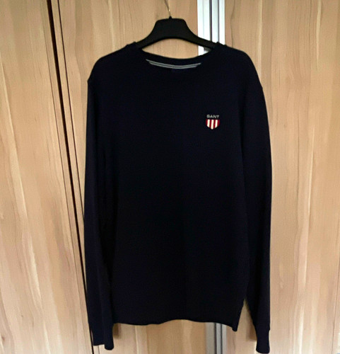 Gant mens navy crew neck - navy,