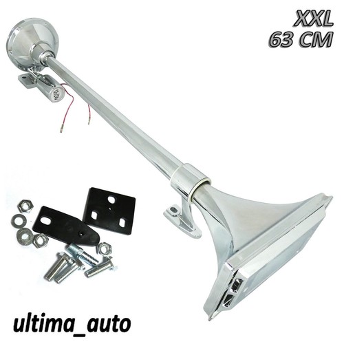 Chromed air horn - air, 12v/24v