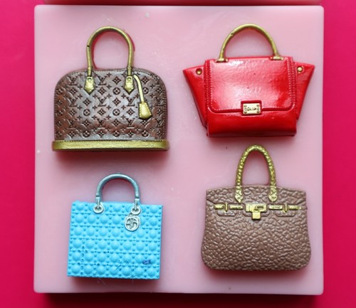 Handbags 002 silicone mould - silicone,