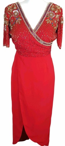 Virgo lounge red - red, beaded