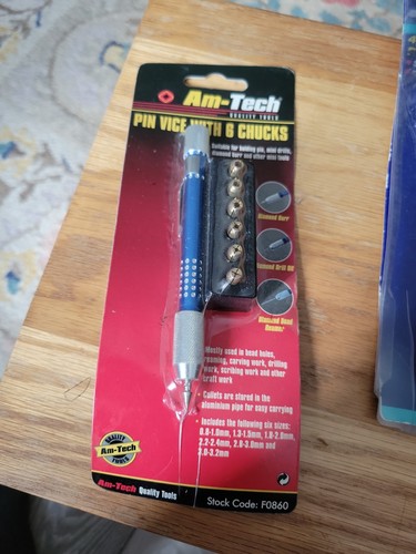 Tech pin vice with chucks - am, 6