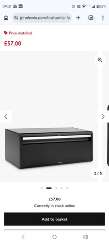 Brabantia fall front - brabantia, black
