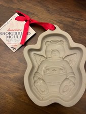 Lakeland Stoneware Shortbread Mould Christmas Xmas Angel Bear BNWT