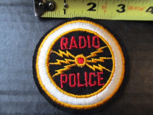 Vintage radio police patch - radio,