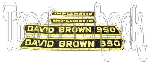 David brown tractor 990 - brown,