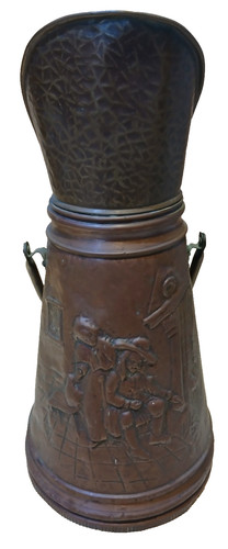 Vintage antique copper coal - copper,