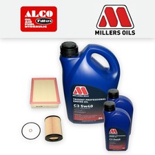 SERVICE KIT for BMW Z3 E36 M54 OIL AIR FILTERS +C3 5w40 OIL (2000-2003)