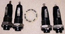 VINTAGE BULGIN Belling Lee Fuse Holder FOR VALVE GUITAR AMP - 4 PIECES