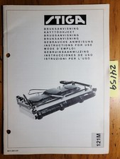 Stiga 121M Mower for 16HST