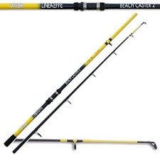 LINEAEFFE VIGOR BEACH CASTER 2 PRO 12FT SEA SURF BEACH FISHING ROD BLACK YELLOW