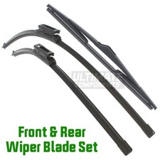 Front & Rear Windscreen Wiper Blades Set For Renault Grand Scenic Mk3 2009-2017
