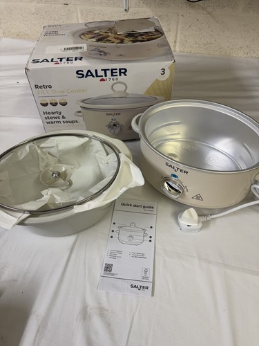 Salter retro slow cooker - retro, 3.5l