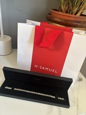H Samuel sterling silver tennis bracelet new & boxed with gift bag
