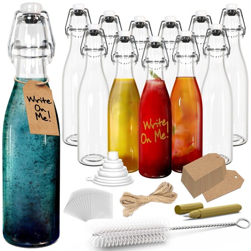 Pack 12oz swing top glass - 12,