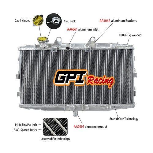 Aluminum radiator for - , triumph