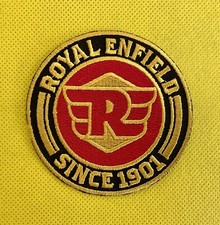 Royal Enfield Themed Embroidered Iron On/Sew On Badge
