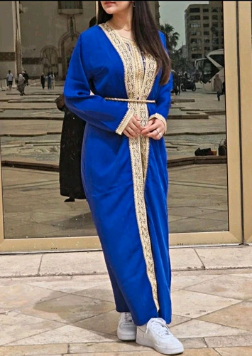 Women blue moroccan long - women’s,