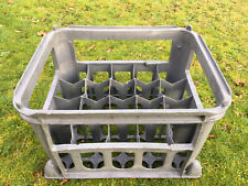 Grey L.C.S. (London Co-op Society) 1970s Milk Crate for sterilized milk bottles