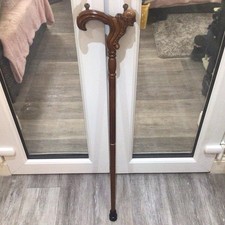 Walking Stick Viking Carved