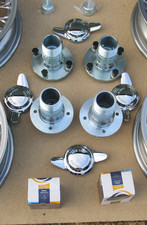 MG MGB MGBGT   wire wheel conversion set of hubs & spinners