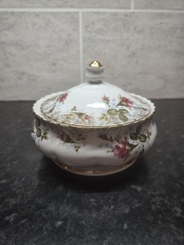 Vintage floral lidded - lidded, serving