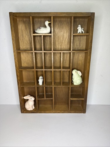 Vintage wooden printers tray - printers,