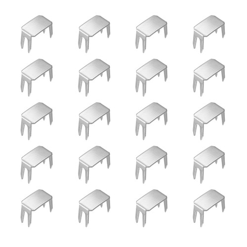 20pcs zipper stoppers top - 20pcs,