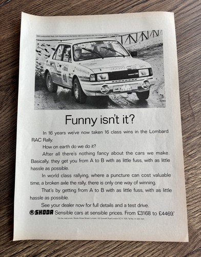 Original 1989 skoda 130 - original,