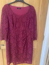 Debenhams Cerise Dress  Size 18