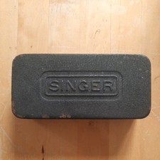 Vintage Singer Sewing Machine Parts In Metal Case Box With Access