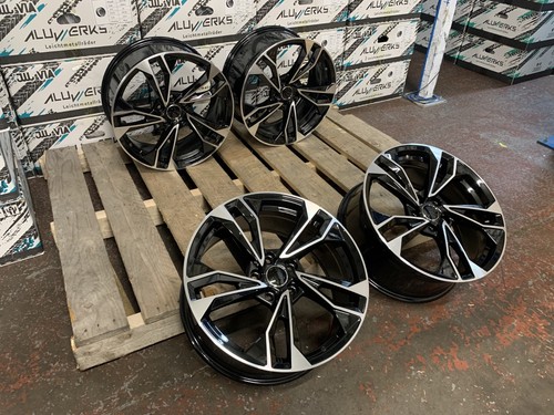 Rs4 alloy wheels black - wheels,