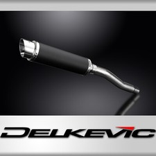 HONDA XRV750 AFRICA TWIN 93-03 350mm CARBON ROUND BSAU SILENCER EXHAUST KIT 