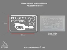 Peugeot Radio Code Window