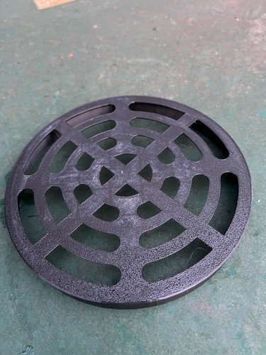 Round black drain cover grate - round,
